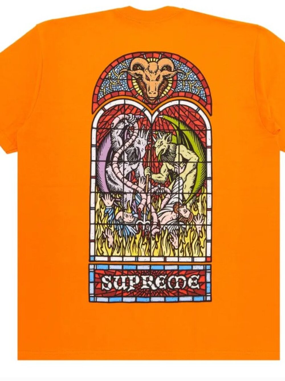 Supreme Worship Tee Orange, Size Large